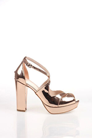 Rose Ayna Kadın Abiye Ayakkabı Kadın Topuklu Şık Gece Ayakkabısı Zarif Tasarım Yüksek Topuk