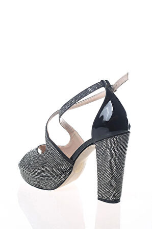 Kadın Gold Abiye Ayakkabı Kadın Topuklu Şık Gece Ayakkabısı Zarif Tasarım Yüksek Topuk