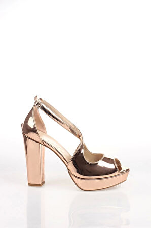 Rose Ayna Kadın Abiye Ayakkabı Kadın Topuklu Şık Gece Ayakkabısı Zarif Tasarım Yüksek Topuk