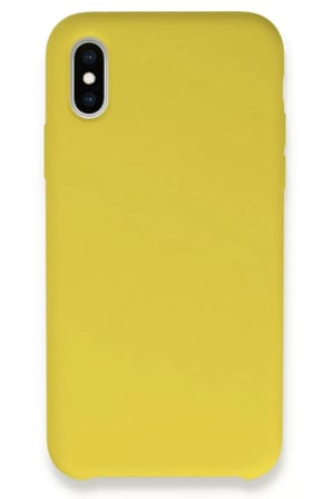 Apple iPhone XS Max Kılıf Lansman Legant Silikon - Sarı
