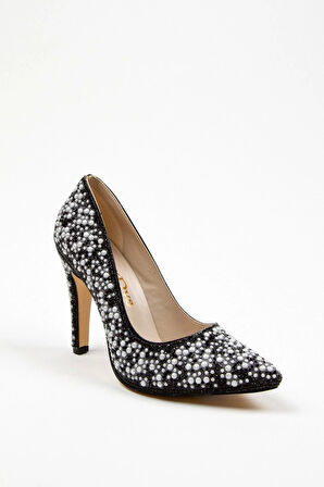 Gold Full Inci Aynalı Klasik Topuklu Kadın Abiye Ayakkabı Kadın Topuklu Şık Gece Ayakkabısı