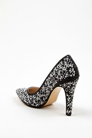 Gold Full Inci Aynalı Klasik Topuklu Kadın Abiye Ayakkabı Kadın Topuklu Şık Gece Ayakkabısı