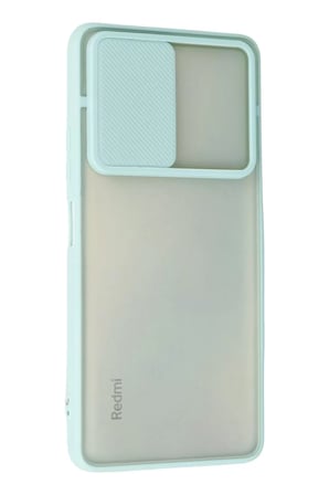 Xiaomi Redmi Note 10 Pro Kılıf Palm Buzlu Kamera Sürgülü Silikon - Turkuaz