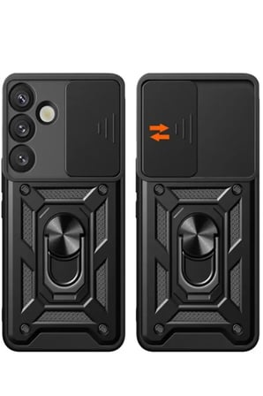 Samsung Galaxy S25 FE Pars Lens Yüzüklü Silikon - Lacivert