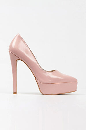 Gümüş Ayna Klasik Sivri Ince Topuklu Sivri Platformlu Kadın Abiye Ayakkabı Kadın Topuklu Şık