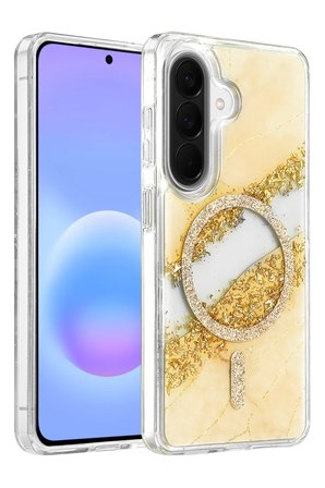 Onegif Samsung Galaxy A37 5G Lotus Simli Magsafe Kapak - Gümüş