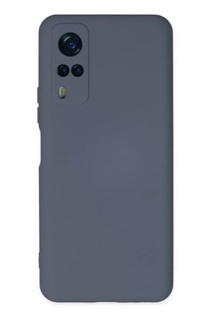 Vivo Y53S Kılıf Nano içi Kadife Silikon - Gri