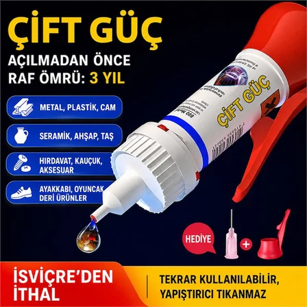 PM-29676 Yağ Bazlı Jel Tipi Süper Hızlı Çok Amaçlı Güçlü Yapıştırıcı