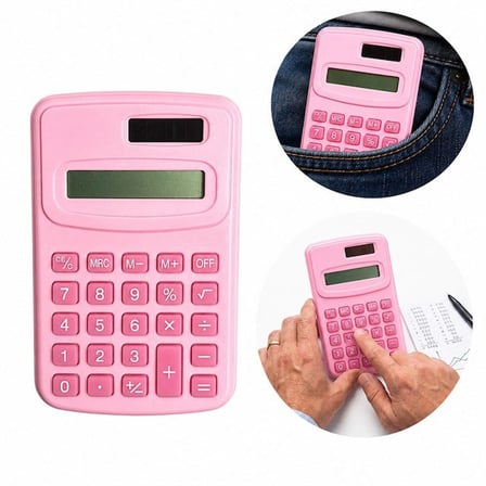 PM-25421 Pembe Mini Hesap Makinesi