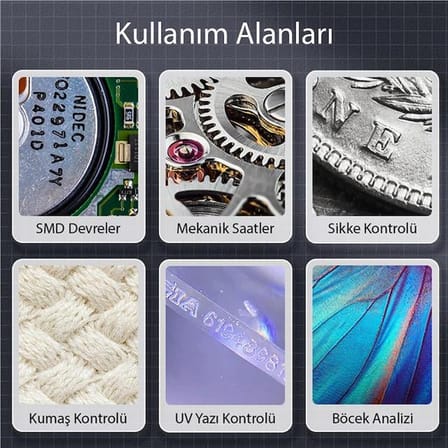 PM-26234 Dijital Macro Kameralı Profesyonel Tamirci Mikroskop 500X Büyütme