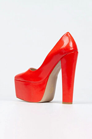 Gümüş Sultan Çift Renktaşlı Klasik Sivri Kalın Topuklu Sivri Kadın Abiye Ayakkabı Kadın Topuklu Şık