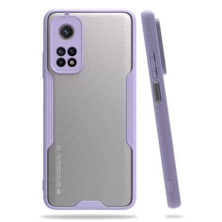 Xiaomi Uyumlu Mi 10T Pro Kılıf Platin Silikon - Lila