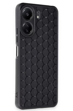 Xiaomi Redmi 13C Kılıf Petek Silikon Kapak - Siyah