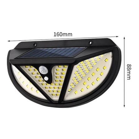MX-118 118 SMD Ledli Hareket Sensörlü Üç Modlu Solar Duvar Lambası