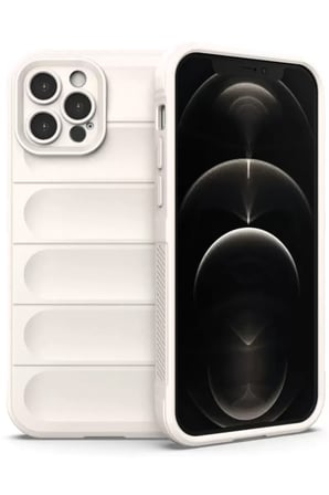 Apple iPhone 12 Pro Kılıf Optimum Silikon - Krem