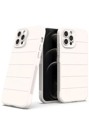Apple iPhone 12 Pro Kılıf Optimum Silikon - Krem