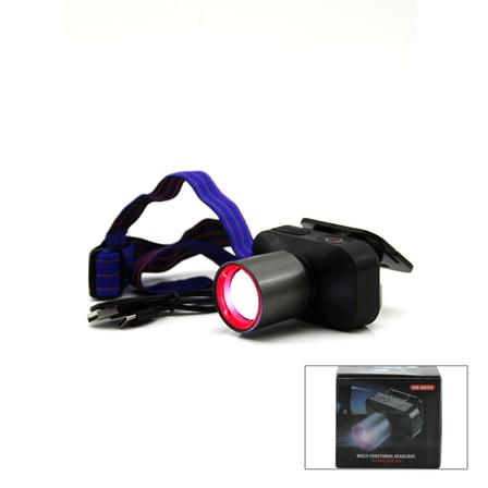 Şarjlı 30W Kafa Lambası Fener 1 Led Usb - Type-c Kademe Işık Ayarı - Flaşör
