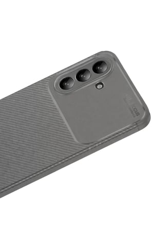 Samsung Galaxy A56 Kılıf Auto Focus Karbon Kapak - Gri
