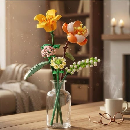 LZ1658 LOZ Eternal Flowers Serisi - ''Güneşli ve Enerjik Turuncu'' 456 Parça Yapım Seti