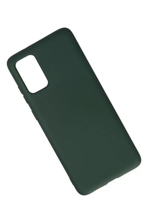 Samsung Galaxy S20 Plus Kılıf Nano içi Kadife Silikon - Koyu Yeşil