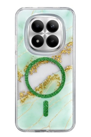 Onegif Xiaomi Redmi Note 15 Pro 4G Lotus Simli Magsafe Kapak - Yeşil