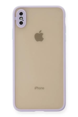 Apple iPhone XS Max Kılıf Montreal Silikon Kapak - Mor