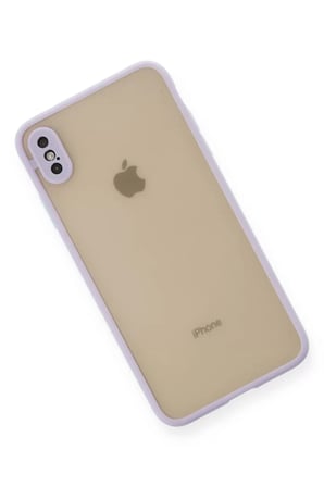 Apple iPhone XS Max Kılıf Montreal Silikon Kapak - Mor