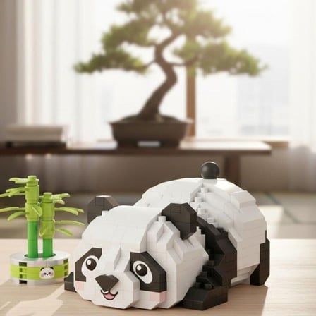 LZ-8804 Loz Dinlenen Panda 340 Parça Block Oyuncak