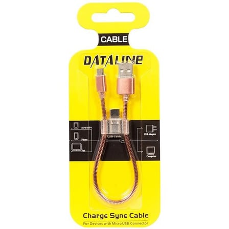 Android-Micro Usb Serisi + Type C Örgülü Kısa Data Şarj Kablosu