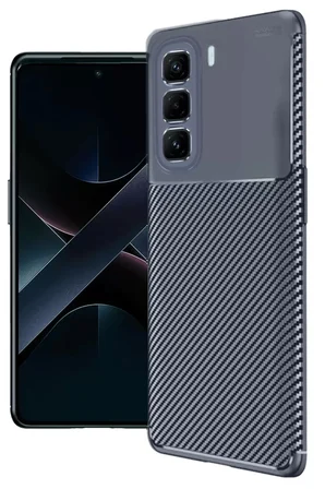 İnfinix Hot 50 Pro Plus 4G Auto Focus Karbon Kapak - Lacivert