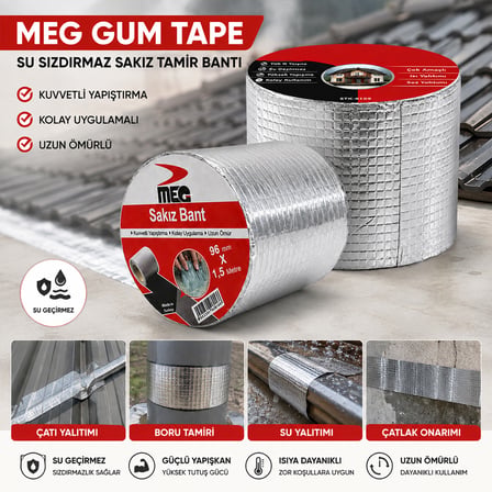 Su Geçirmez Tamir Bandı 96 mm x 1,5 m