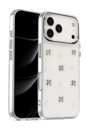 Apple iPhone 17 Pro Max Fiyonk Desenli Kapak - Desen 8