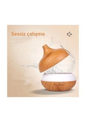 Hava Nemlendirici 7 Led Işıklı Aromatik Oda Kokusu 550 Ml Kahve Aroma Difüzörü Buhar Makinası