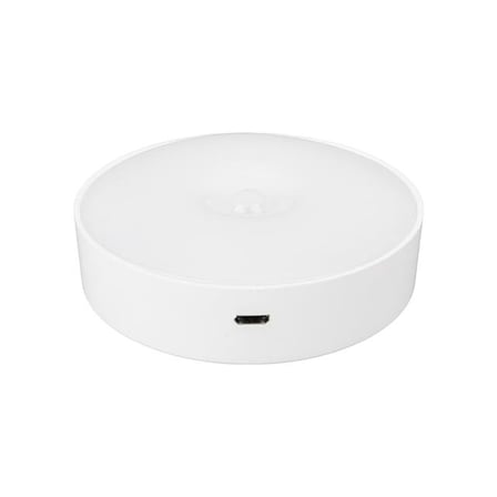 MX-W002 Kızılötesi Hareket Sensörlü USB Şarjlı Beyaz İndiksiyon Gece Lambası