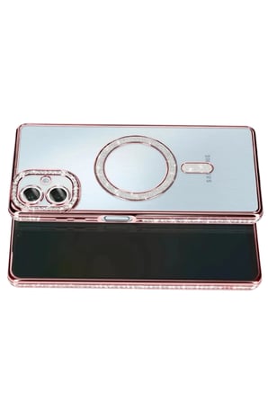 Samsung Galaxy A07 4G Joke Simli Magneticsafe Kılıf - Pembe
