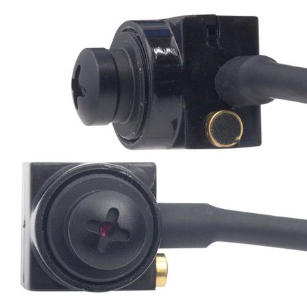 Hello HL-19311 800TVL 1/4 MT499 Sensör Mini Kamera Mikrofonlu 3.6mm 1280X960P 19x15x15mm