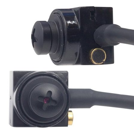 Hello HL-19311 800TVL 1/4 MT499 Sensör Mini Kamera Mikrofonlu 3.6mm 1280X960P 19x15x15mm