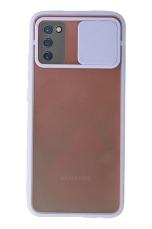 Samsung Galaxy A02S Kılıf Palm Buzlu Kamera Sürgülü Silikon - Lila