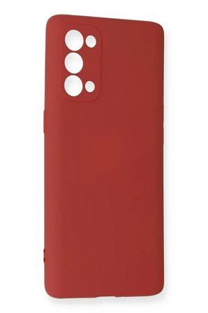 Oppo Reno 5 Pro Kılıf Nano içi Kadife Silikon - Kiremit