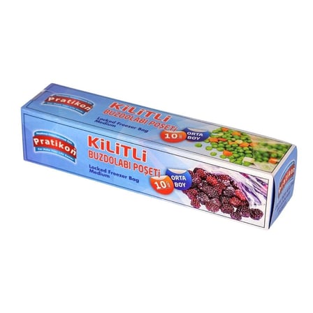 Kilitli Buzdolabı Poşeti Orta