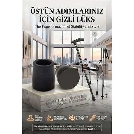 Baston Yürüteç Değnek Treking Ucu 1.75 Cm Çap 715990