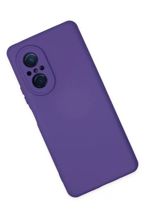 Huawei Nova 9 SE Kılıf Nano içi Kadife Silikon - Mor