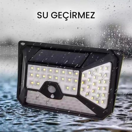 YT-109 Hareket Sensörlü 3 Çalışma Modlu 109 SMD Led Solar Bahçe Duvar Aydınlatma Lambası