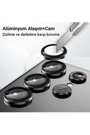 Samsung Galaxy A24 4G Valdez Metal Kamera Lens - Gümüş