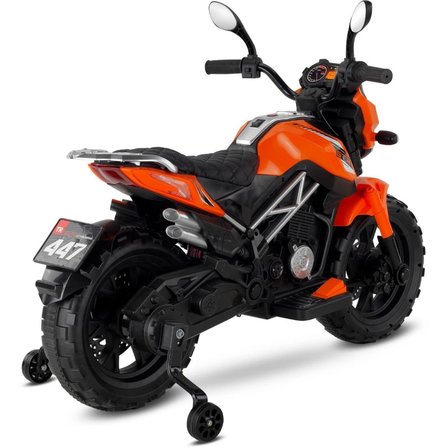 447 Motocross Akülü Motorsiklet 12V Turuncu