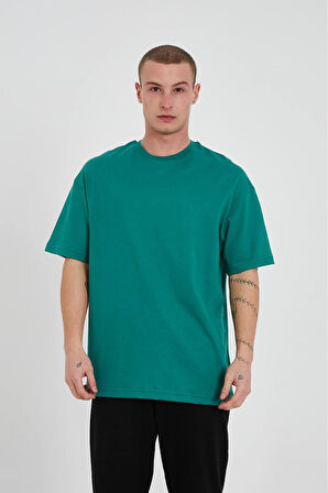 Oversize Baskısız Düz Unisex Tshirt