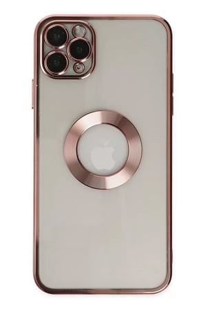 Apple iPhone 11 Pro Kılıf Slot Silikon - Rose Gold