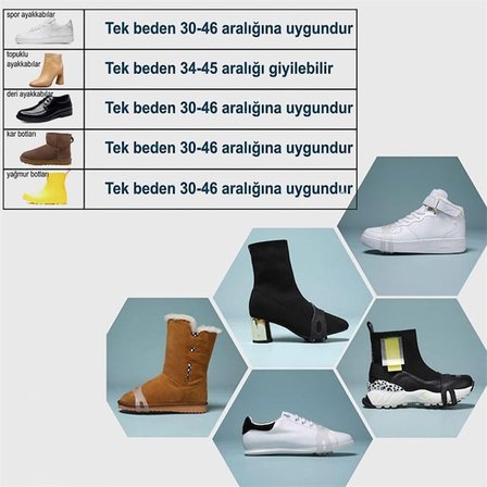 SN-29279 Karda Kayma Önleyici Ayakkabı Aparatı Siyah