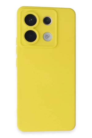 Xiaomi Redmi Note 13 Pro 5G Kılıf Nano içi Kadife Silikon - Sarı