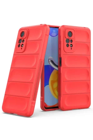 Xiaomi Redmi Note 11 Pro Kılıf Optimum Silikon - Kırmızı